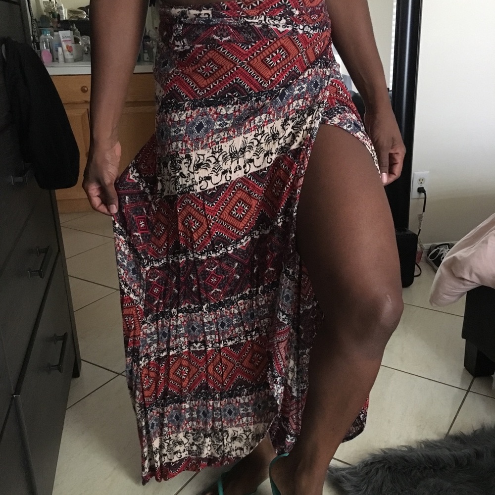 Tribal wrap skirt